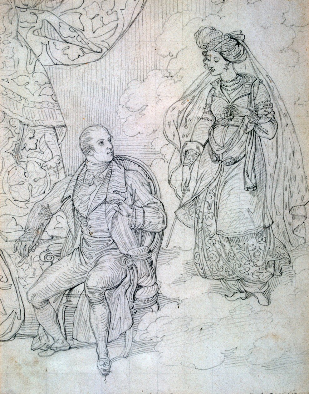 Bez názvu, c1815-1865 od Eugene Deveria
