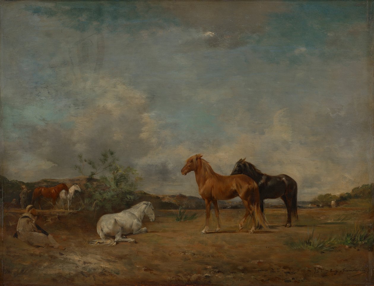Arabské tábořiště od Eugène Fromentin