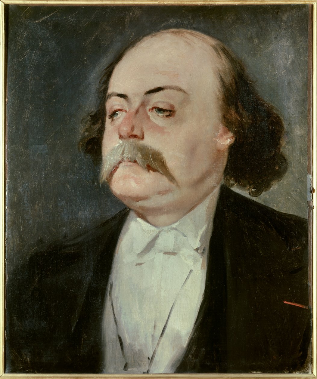 Portrét Gustava Flauberta (1821 - 1880), francouzského spisovatele, kolem roku 1865. Obraz Eugena Girauda (1806-1881) od Eugene Giraud