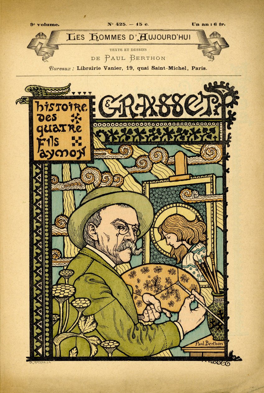 Obálka The Men of Today, číslo 425, ilustrace Paul Berton (1872-1909): Art, Art Nouveau - Painters artists, Grasset Eugene (1845-1917) od Eugene Grasset