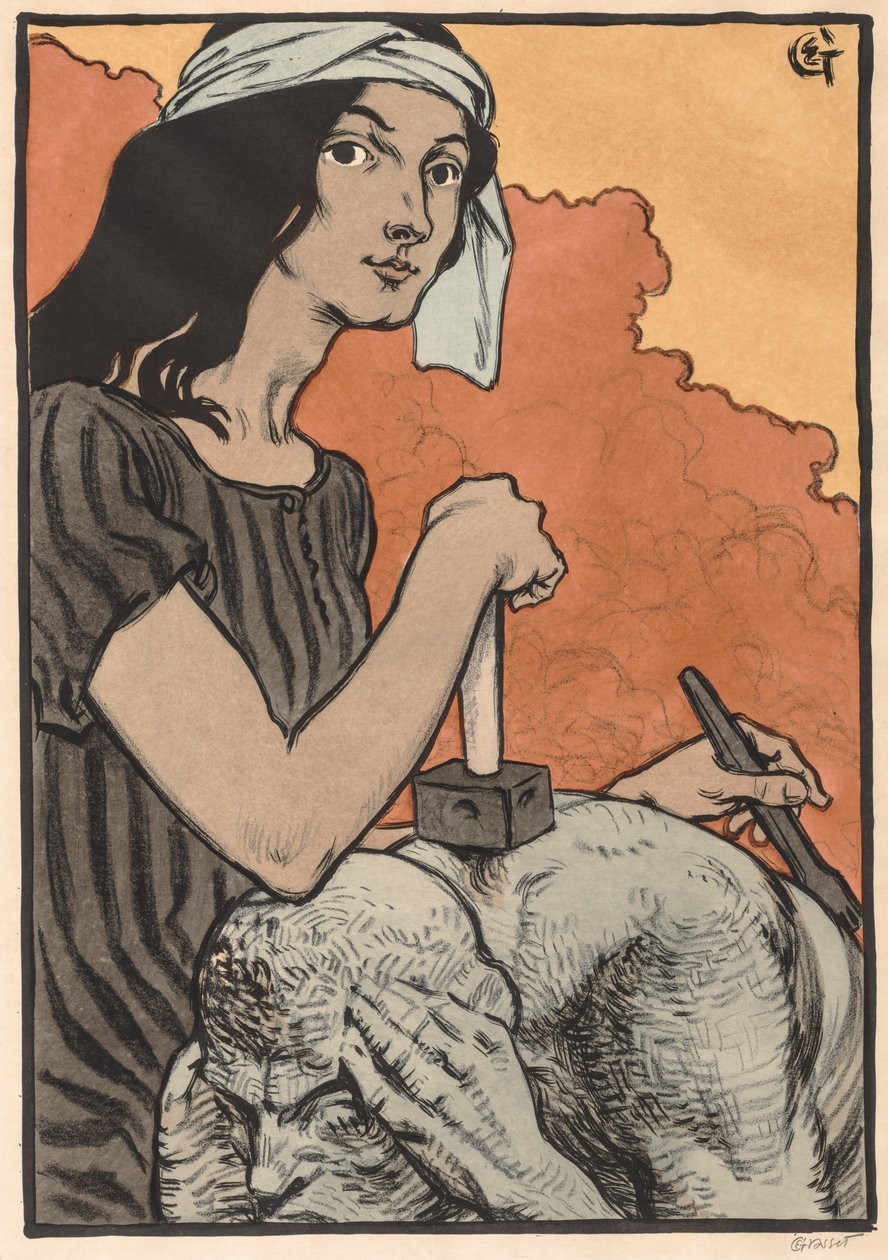 Sochařka od Eugene Grasset