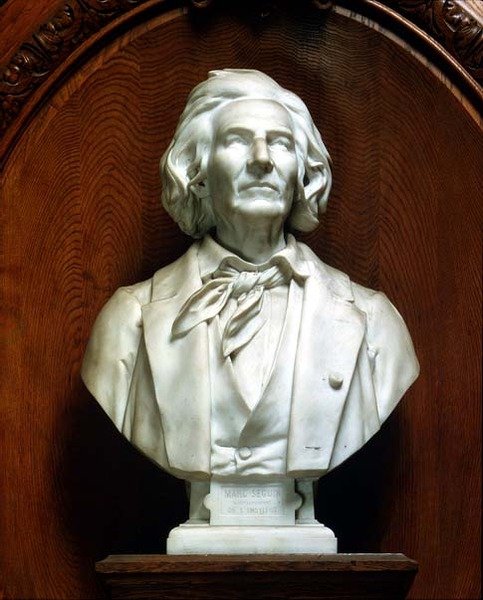 Portrétní busta Marca Seguina (1786-1875), architekta a inženýra od Eugene Guillaume