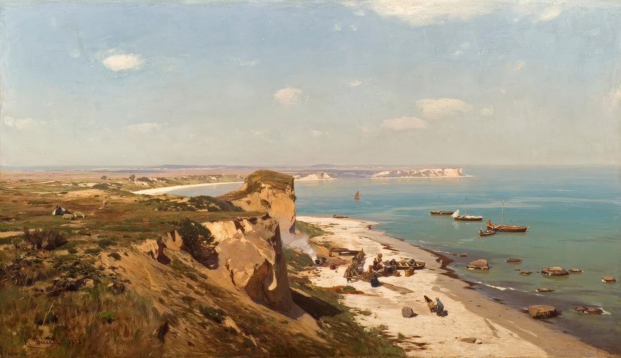 E. Dücker, pobřeží Baltského moře od Eugene Gustav Dücker