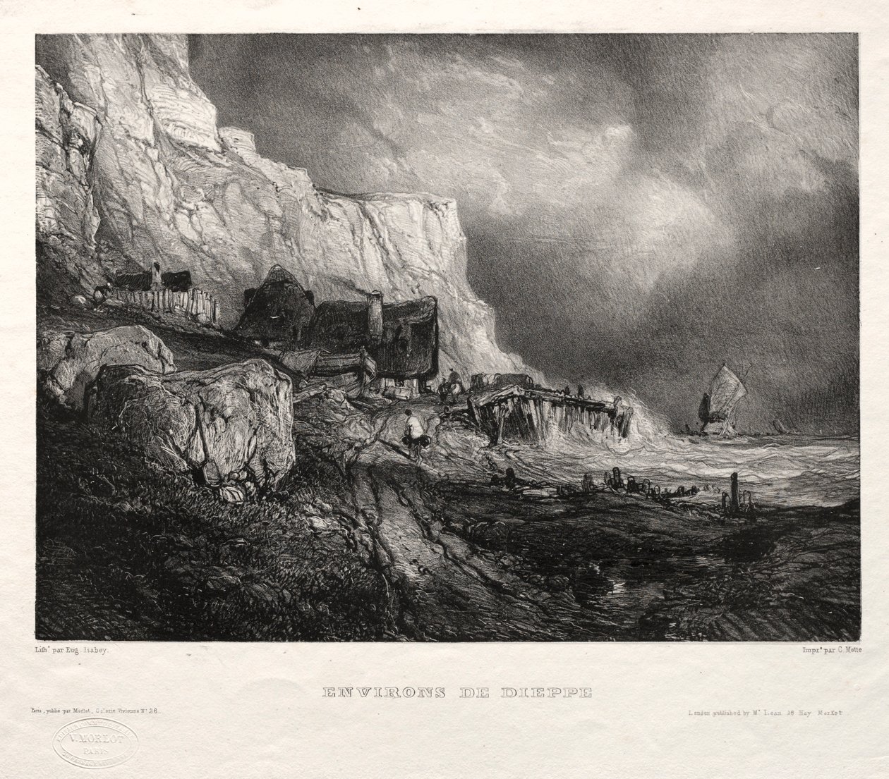Six Marines: Environs of Dieppe, 1833. od Eugene Isabey