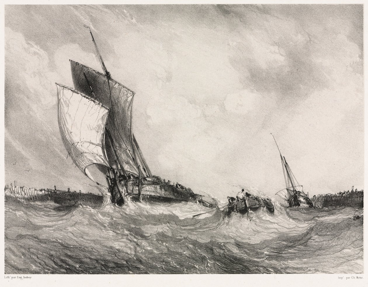 Six Marines: Return to Port, 1833. od Eugene Isabey