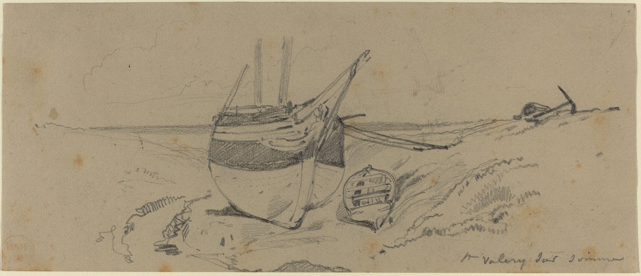 St. Valery sur Somme od Eugene Isabey