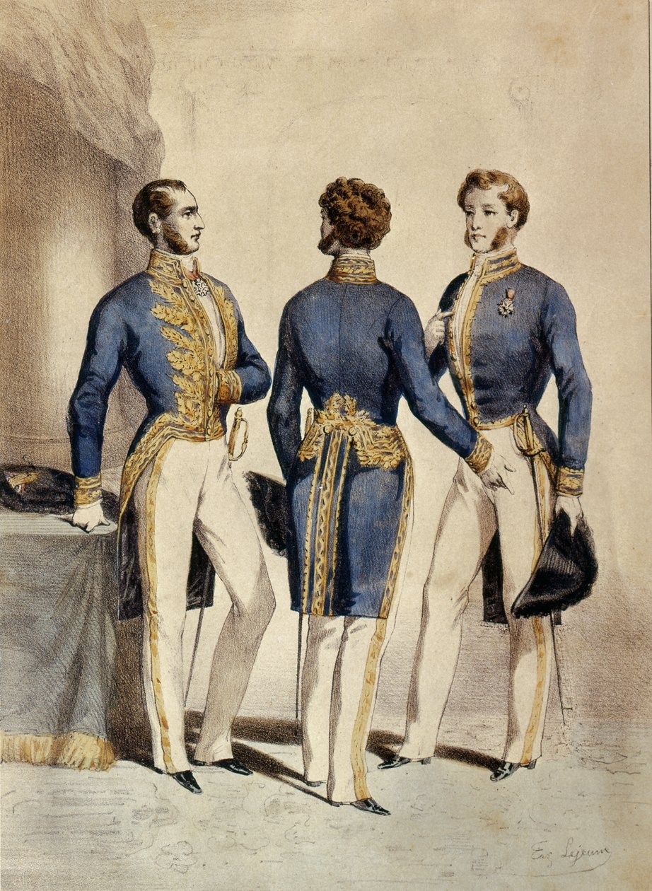 Státní rada, Uniformy viceprezidenta, poradce a mistra žádostí, 1853 od Eugene Joseph Lejeune