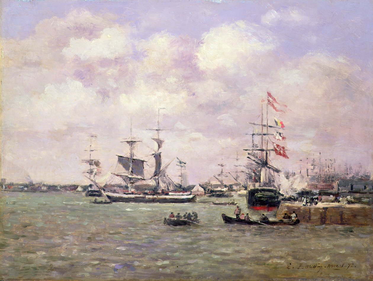 Antverpy od Eugene Louis Boudin