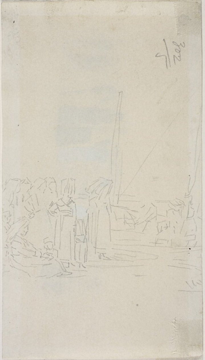 Bretonské ženy na pláži od Eugene Louis Boudin