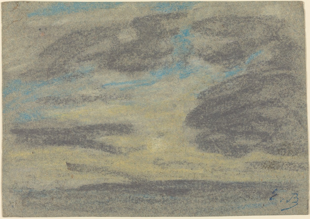 Mraky nad mořem, 18601865. od Eugene Louis Boudin