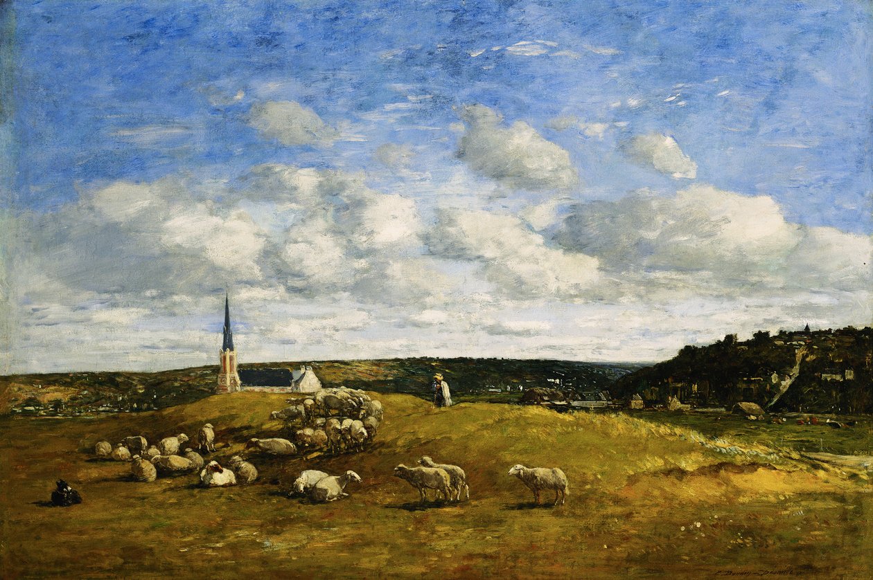 Deauville, 1870-1874 od Eugene Louis Boudin