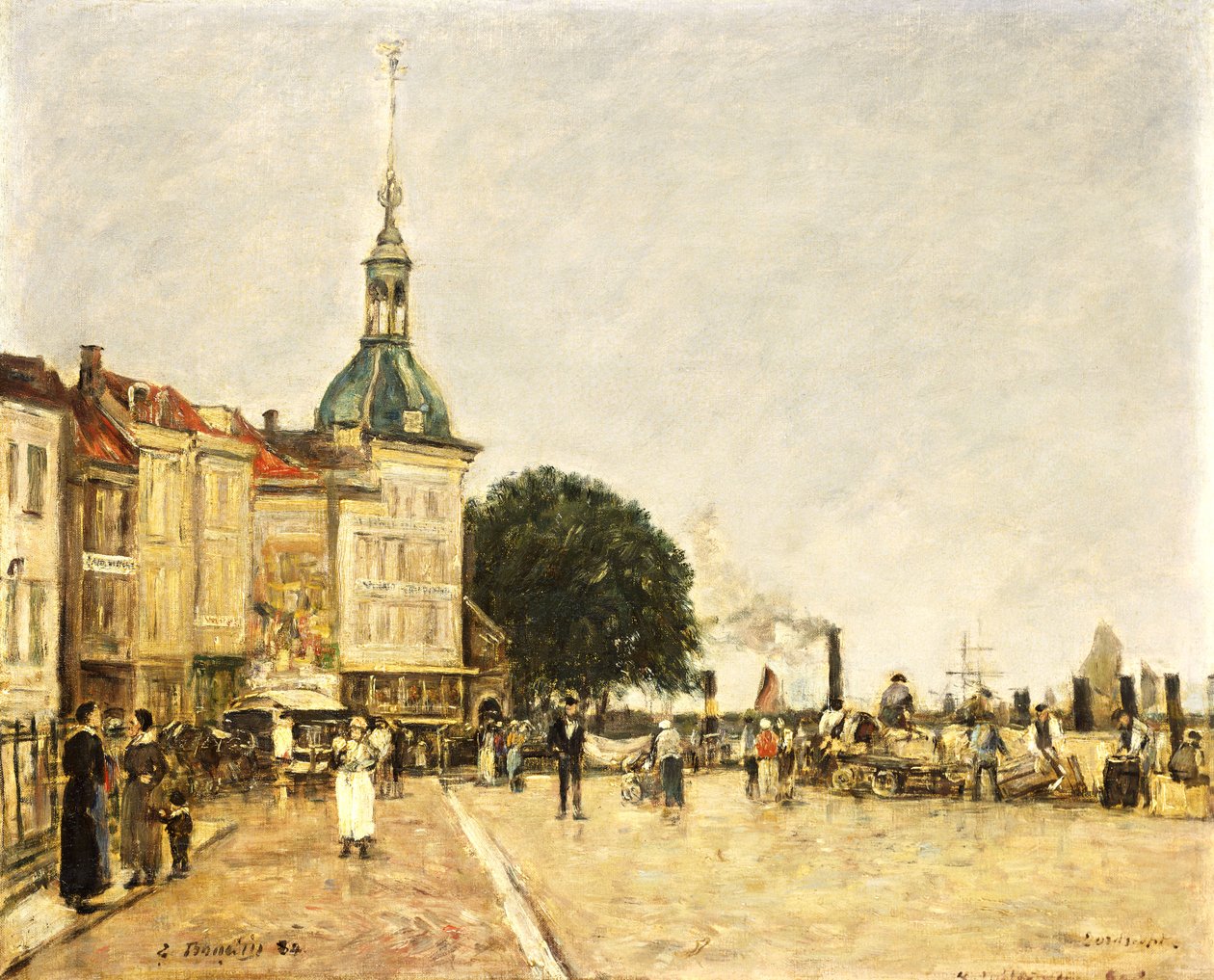 Dordrecht, La Ville, 1884 od Eugene Louis Boudin