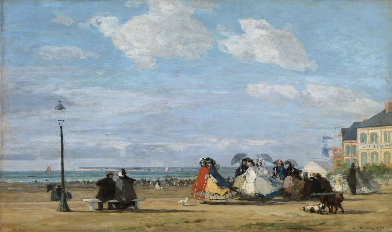 Císařovna Eugenie (1826-1920) v Trouville od Eugene Louis Boudin