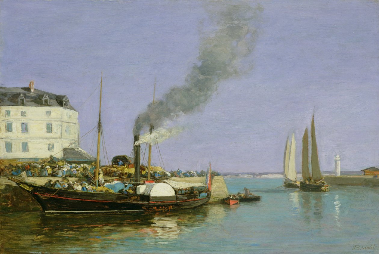 Honfleur, 1854-57 od Eugene Louis Boudin