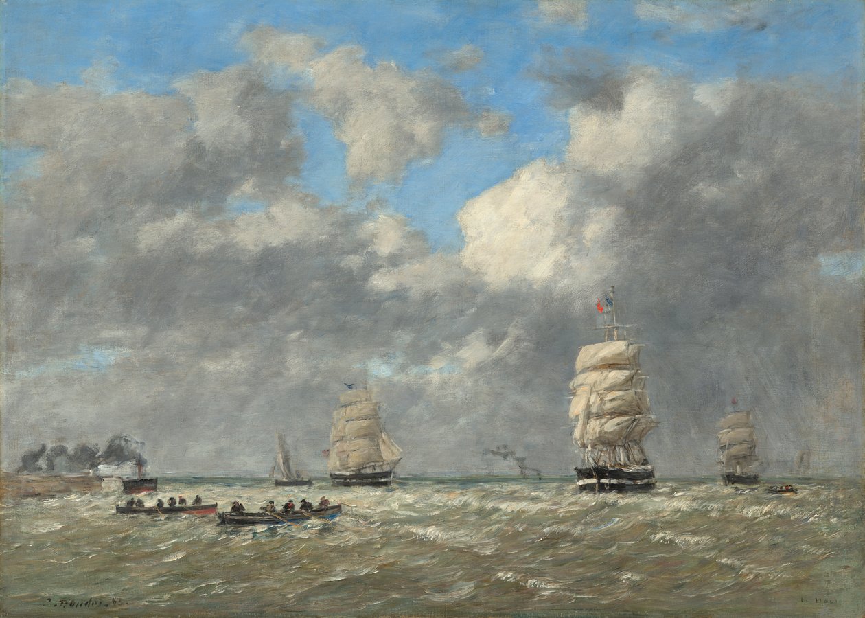 Le Havre, 1883 od Eugene Louis Boudin