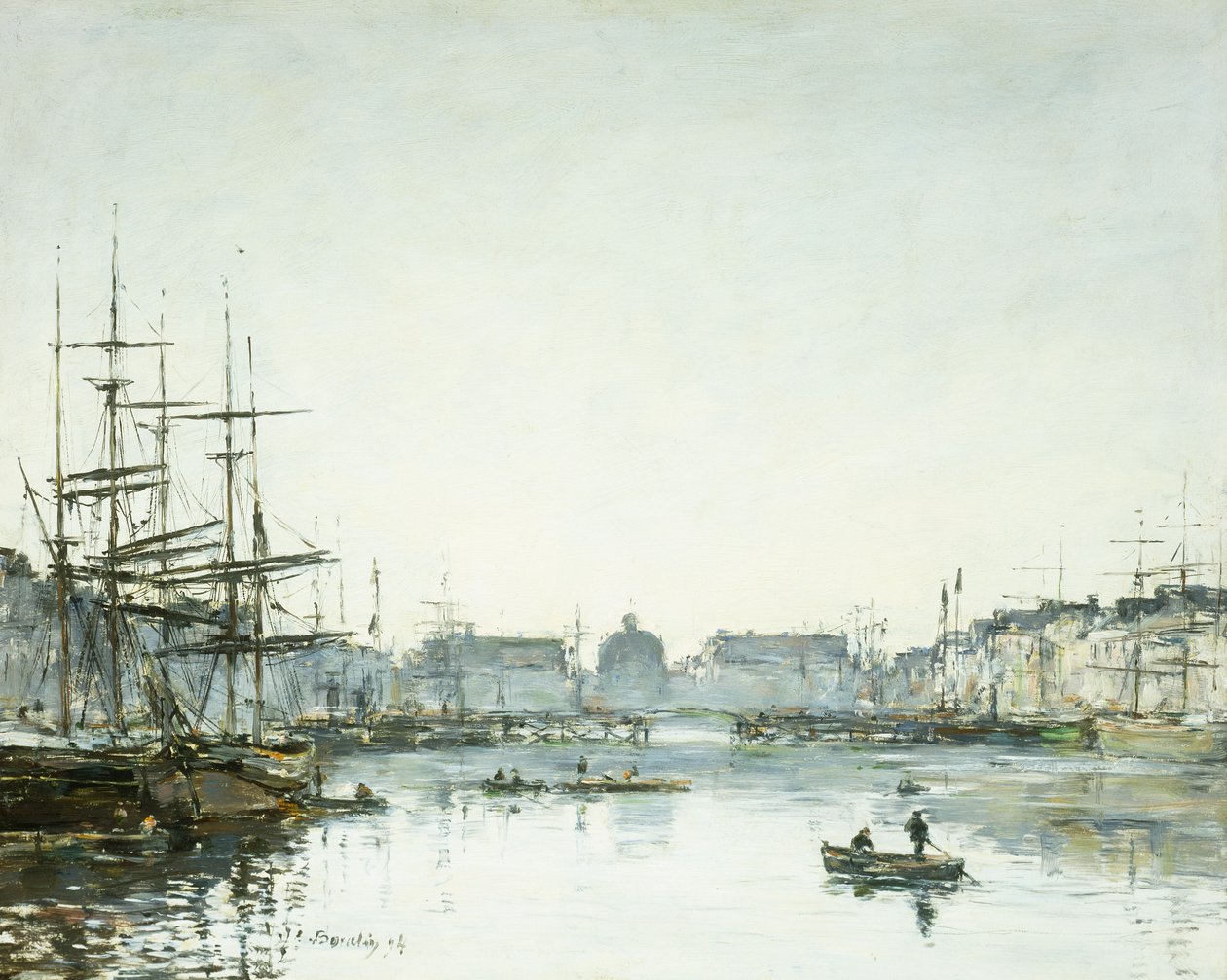 Le Havre, The Trade Basin, 1894 od Eugene Louis Boudin