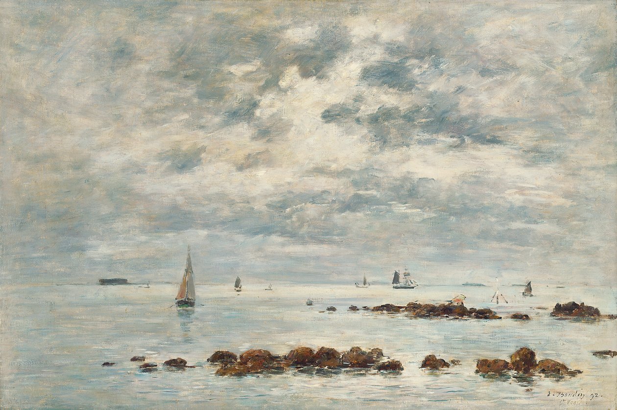 Odliv, Saint Vaast la Hougue, 1892 od Eugene Louis Boudin