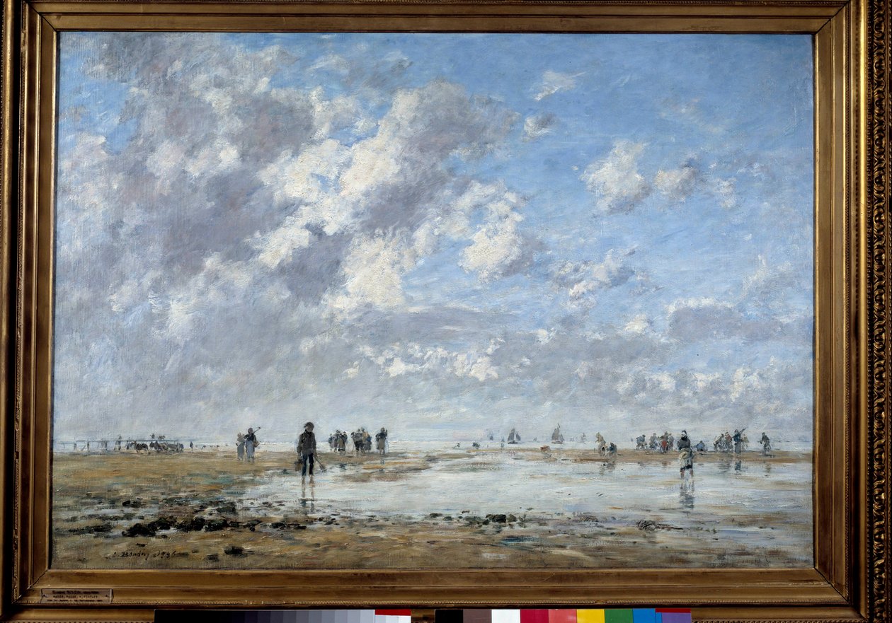 Odliv v Etaples Painting od Eugena Louise Boudina (1824-1898) od Eugene Louis Boudin