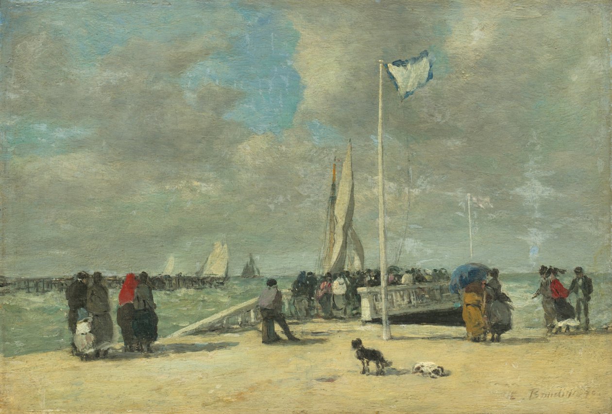 Na molu, c. 18691870. od Eugene Louis Boudin