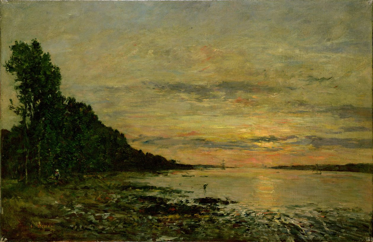 Plougastel-Daoulas, kolem 1870-73 (olej na plátně) od Eugene Louis Boudin