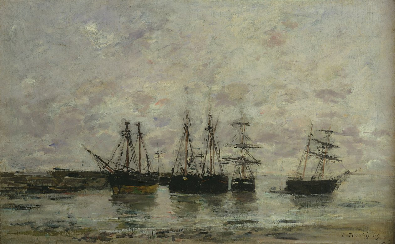 Portrieux, 1869 od Eugene Louis Boudin