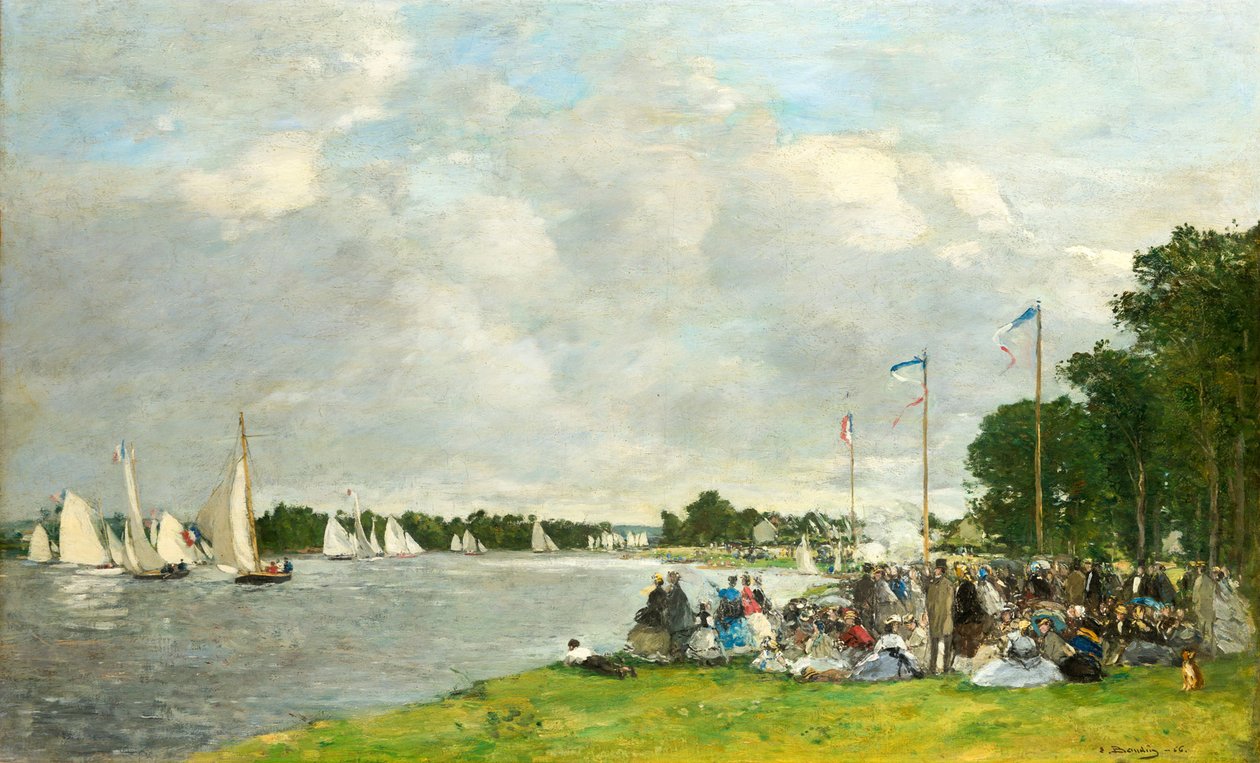 Regata v Argenteuil, 1866. od Eugene Louis Boudin