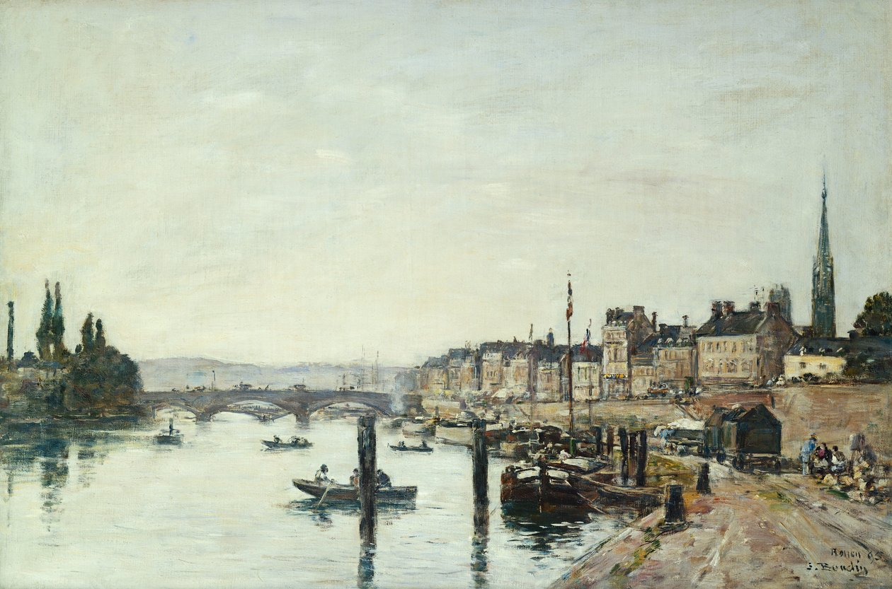 Rouen; Seina a Pont Corneill, 1895 od Eugene Louis Boudin