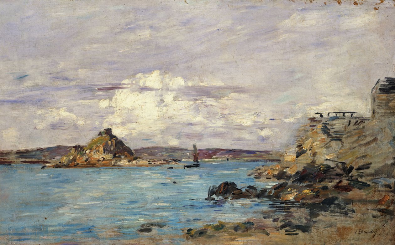 Studie pro "The Bay of Douarnenez", c.1895-97 od Eugene Louis Boudin