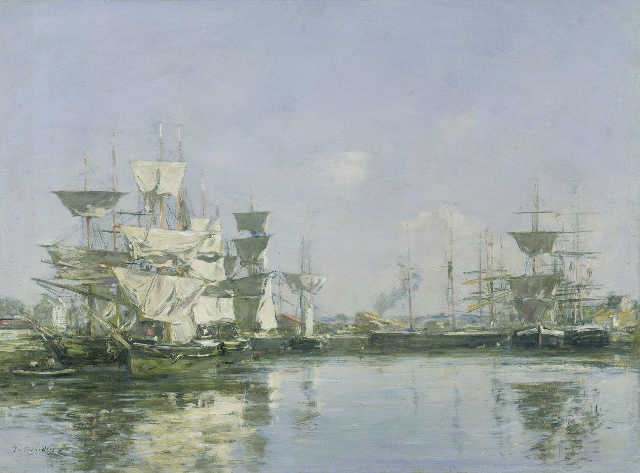 Povodí v Deauville, c.1880-85 od Eugene Louis Boudin