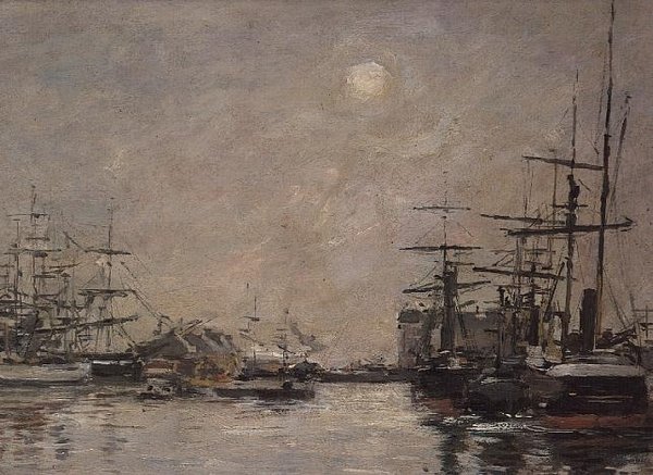Povodí Barre, Le Havre od Eugene Louis Boudin