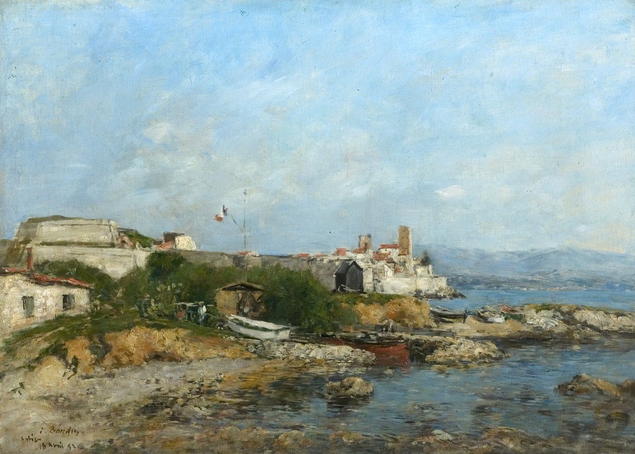 Opevnění v Antibes, Francie, 1893 od Eugene Louis Boudin