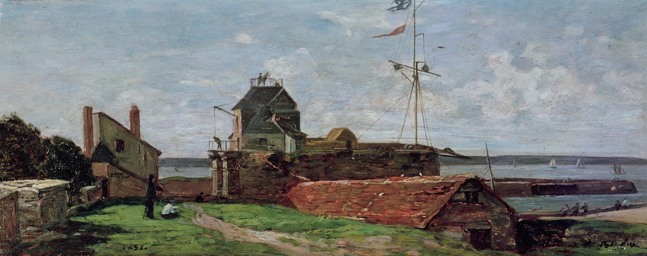Věž Francois Ier v le Havre, 1852 od Eugene Louis Boudin