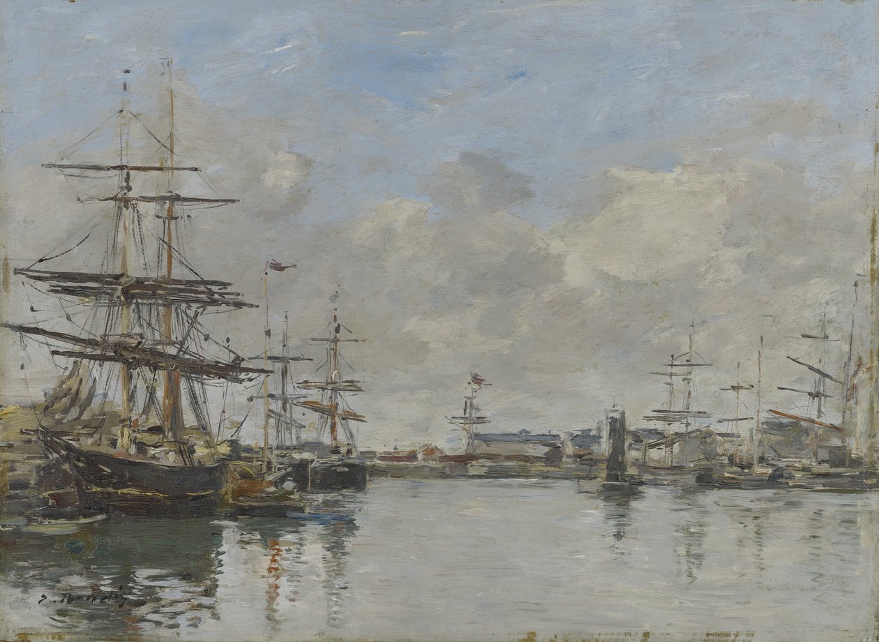Přístav Le Havre, c.1885-90 od Eugene Louis Boudin