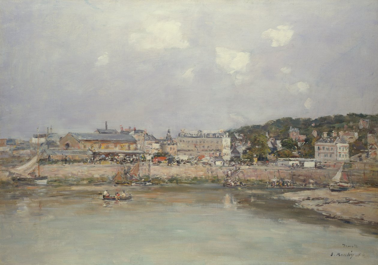 Přístav v Trouville, 1884 od Eugene Louis Boudin