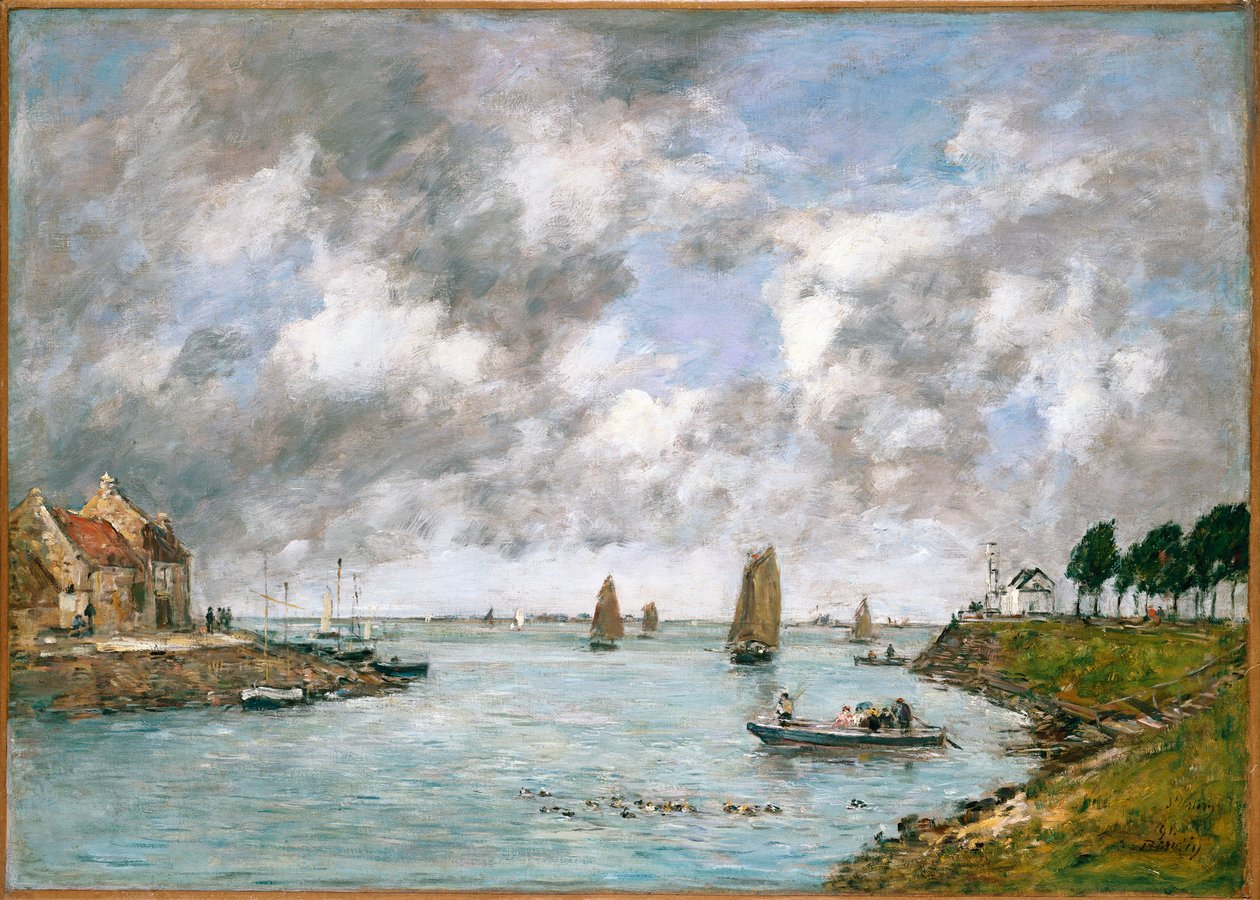 Ústí řeky Somme, St. Valery-sur-Somme, 1891 od Eugene Louis Boudin