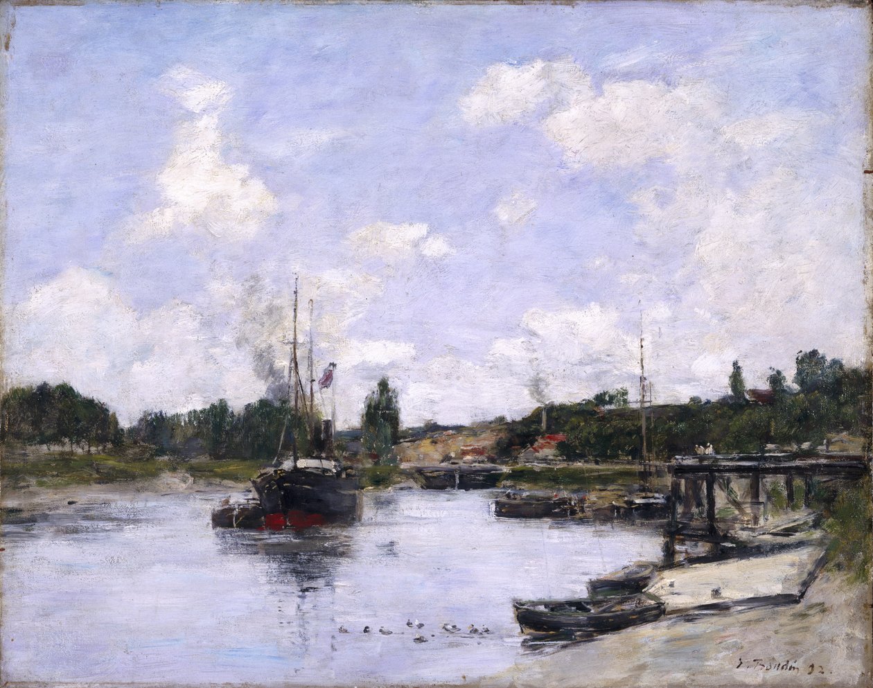 Přístav, Saint-Valéry-sur-Somme, 1892 od Eugene Louis Boudin