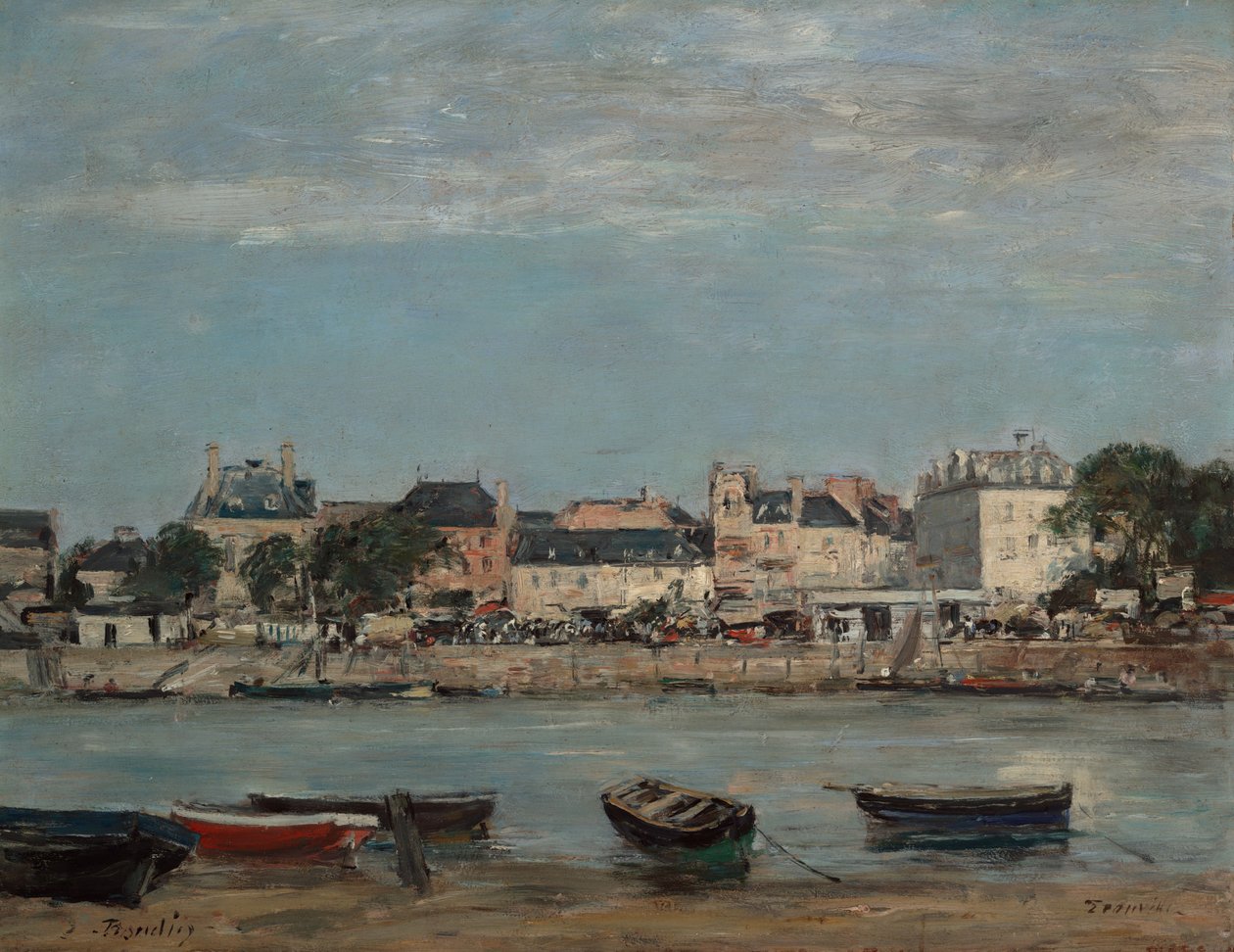 Přístav v Trouville od Eugene Louis Boudin