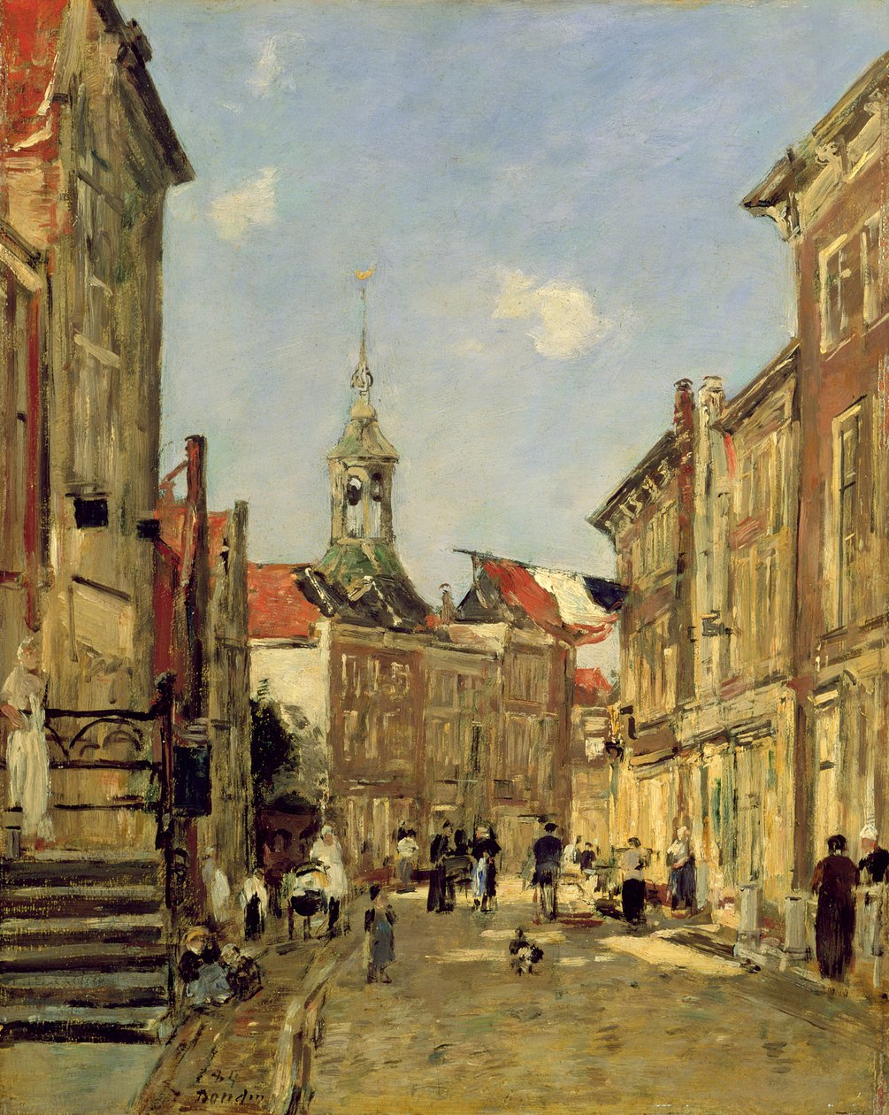 Rue de Dordrecht od Eugene Louis Boudin