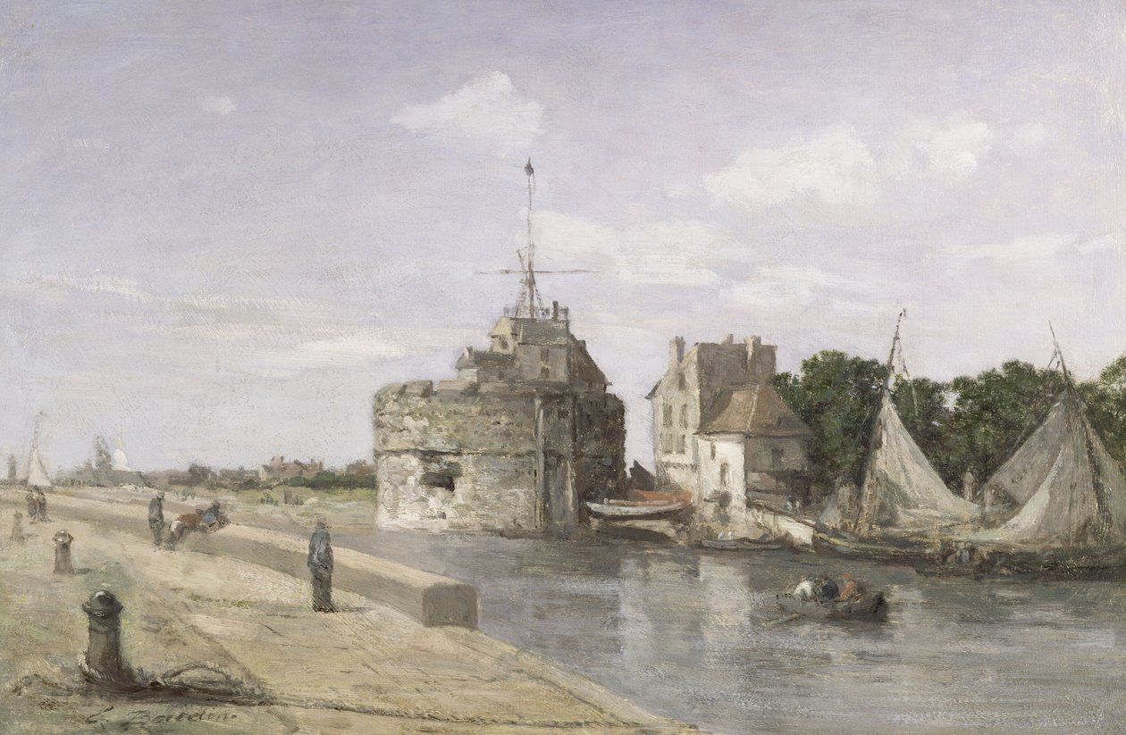 Věž Františka I. v Le Havru, kolem roku 1854 od Eugene Louis Boudin