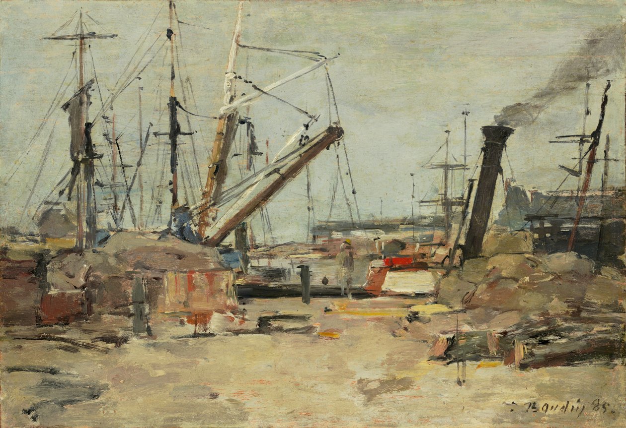 Trawlers, 1885. od Eugene Louis Boudin