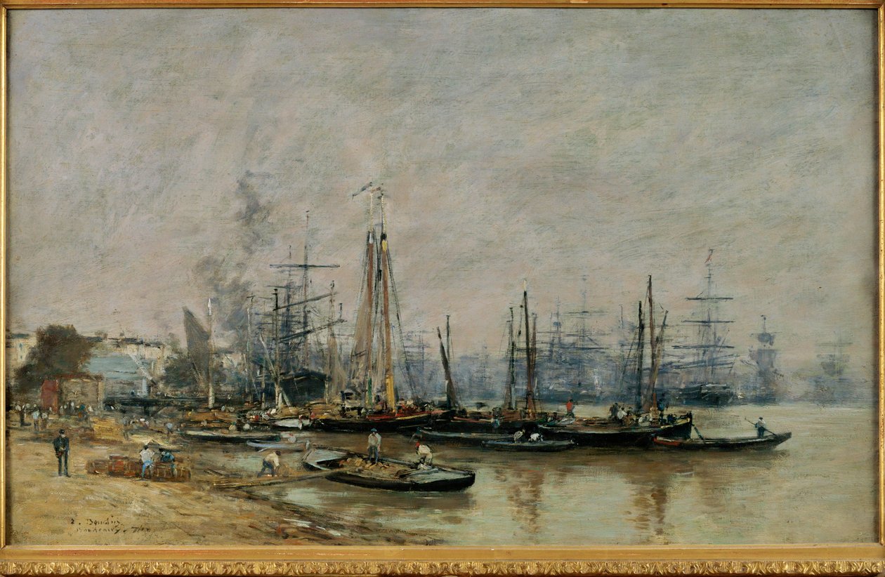 Přístav Bordeaux od Eugene Louis Boudin