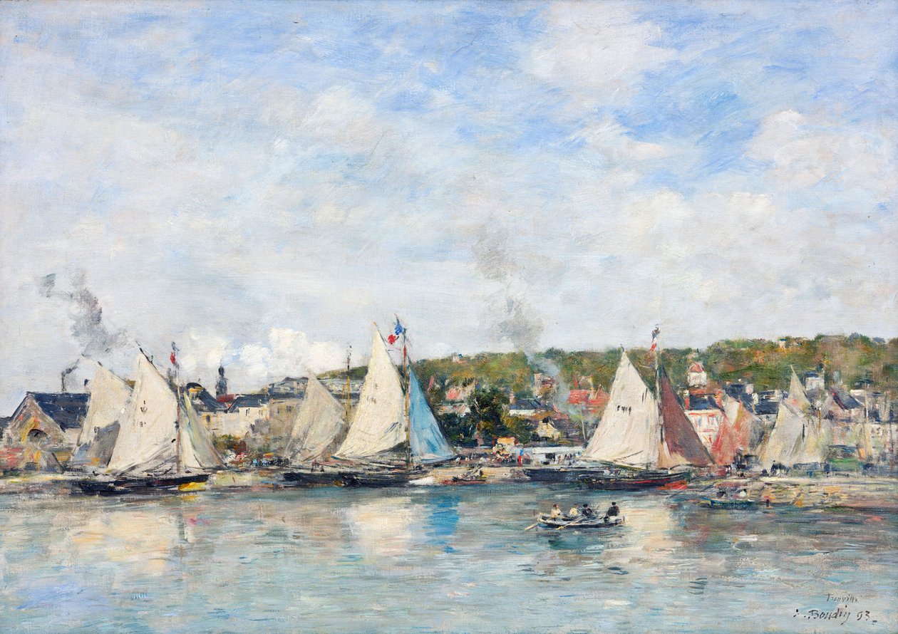 Přístav Trouville, 1893. od Eugene Louis Boudin