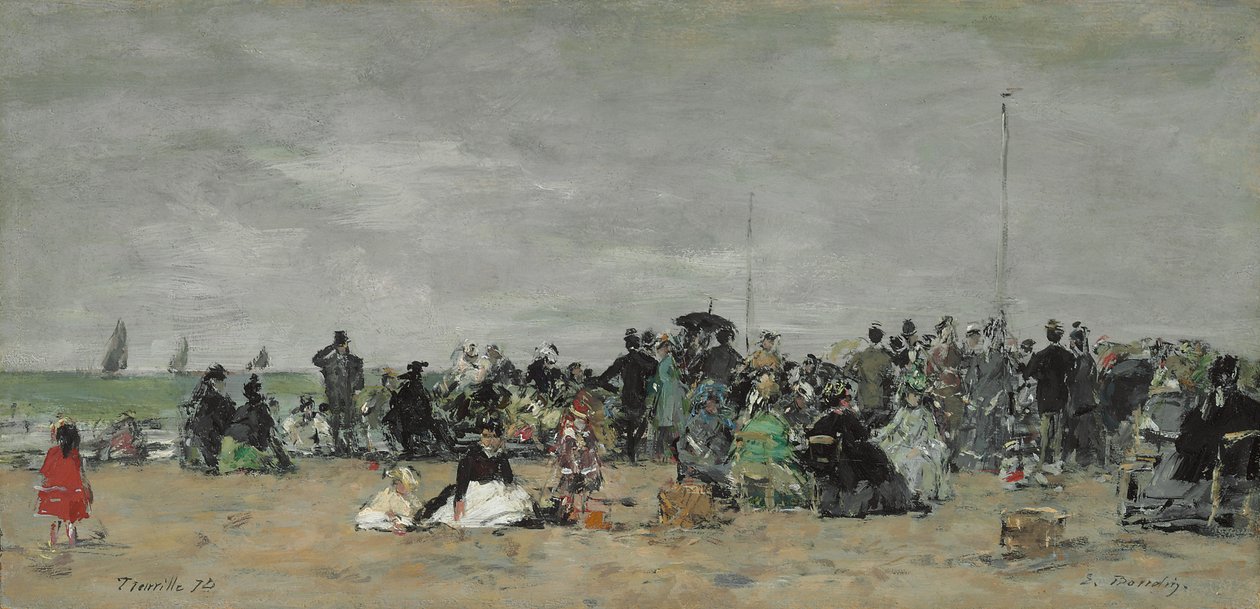 Trouville Beach, 1874 od Eugene Louis Boudin