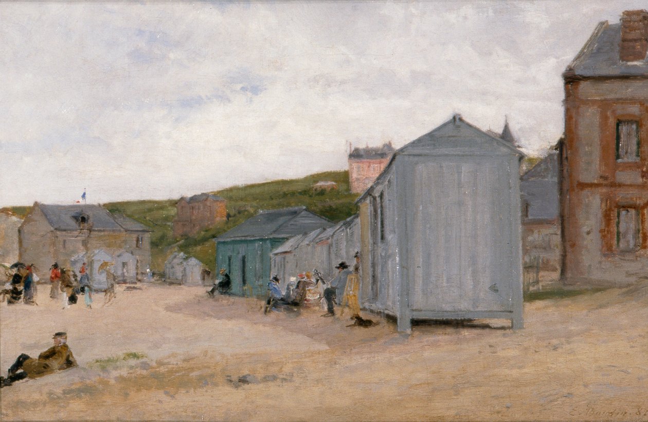 Trouville, asi 1895 (olej na plátně) od Eugene Louis Boudin