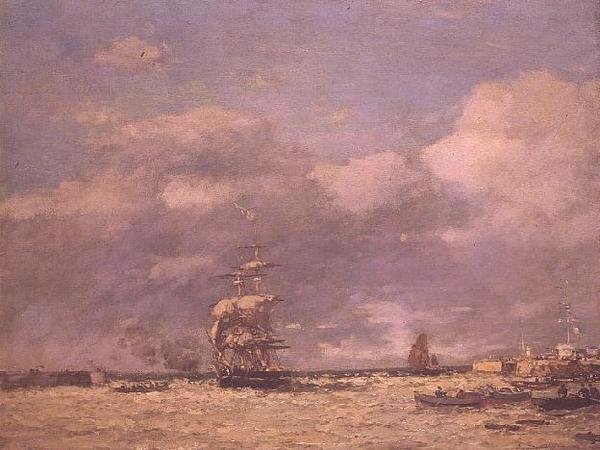 Neznámý obrázek od Eugene Louis Boudin