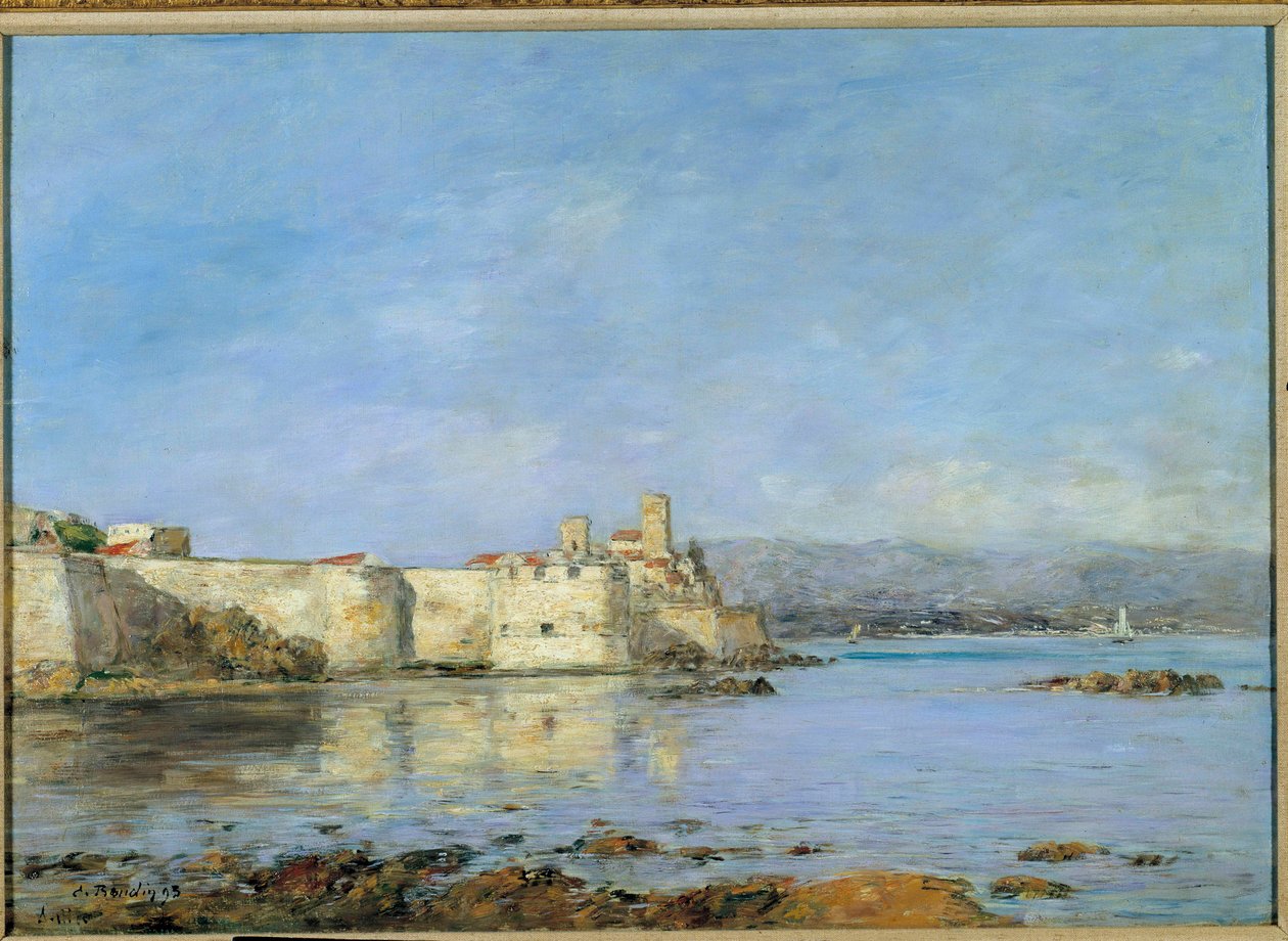 Pohled na přístav Antibes Obraz Eugena Louise Boudina (1824-1898) 1893 Ne. 0,46 x 0,66 m Paříž, musee d