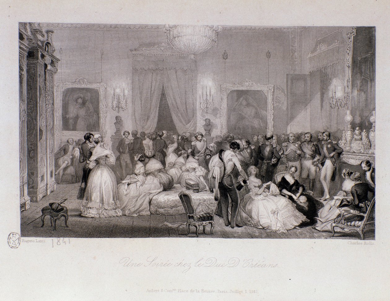 Společenský večer s vévodou z Orleansu (Ferdinand-Philippe nebo Ferdinand Philippe d