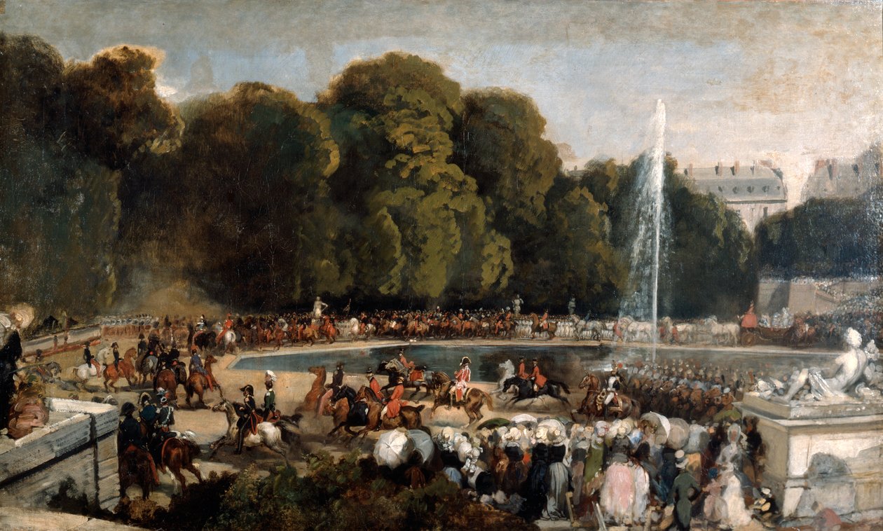Vstup vévodkyně z Orleansu do zahrady Tuileries, 1841 od Eugene Louis Lami