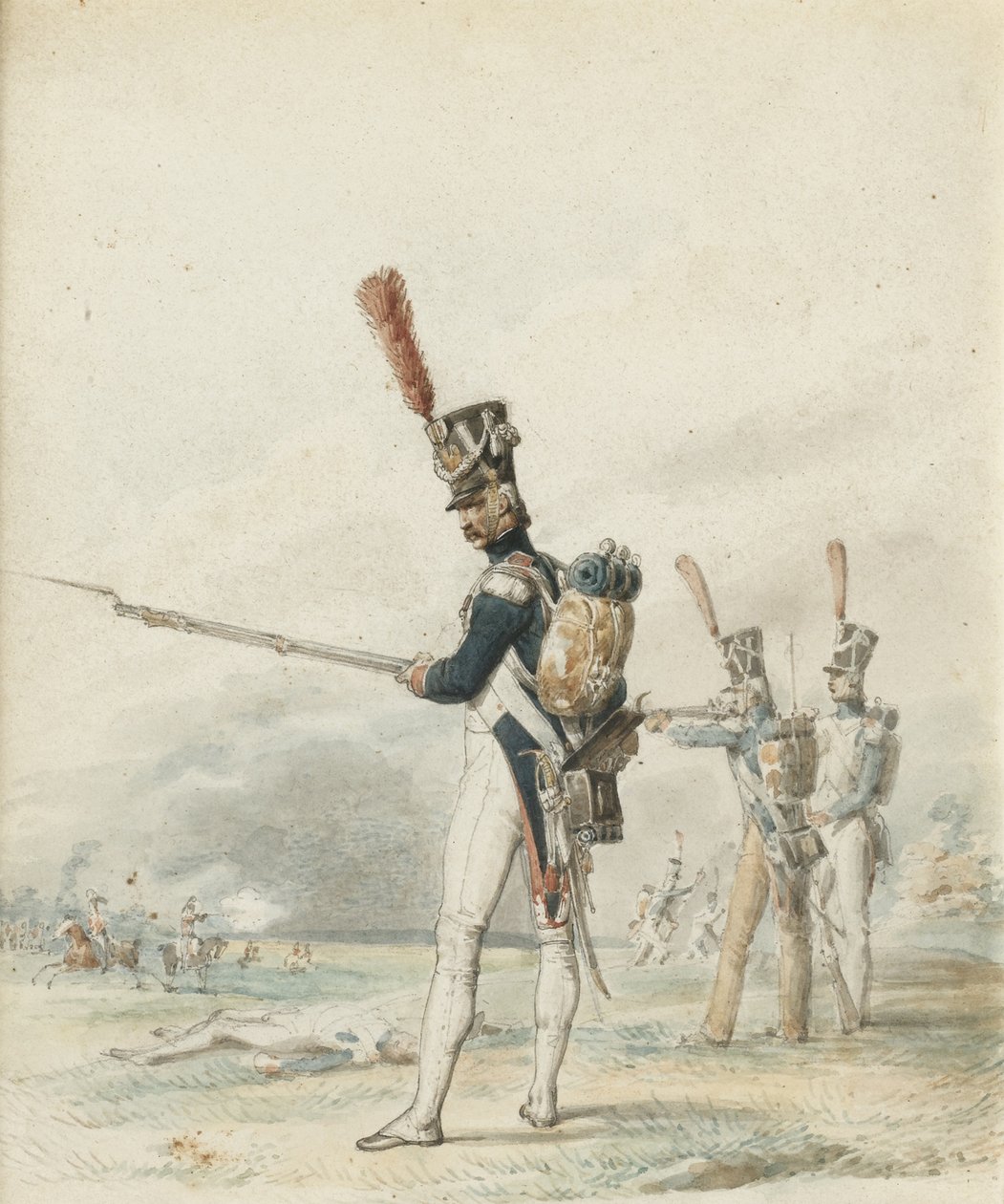 Pěchota Mladé gardy v roce 1812 od Eugene Louis Lami