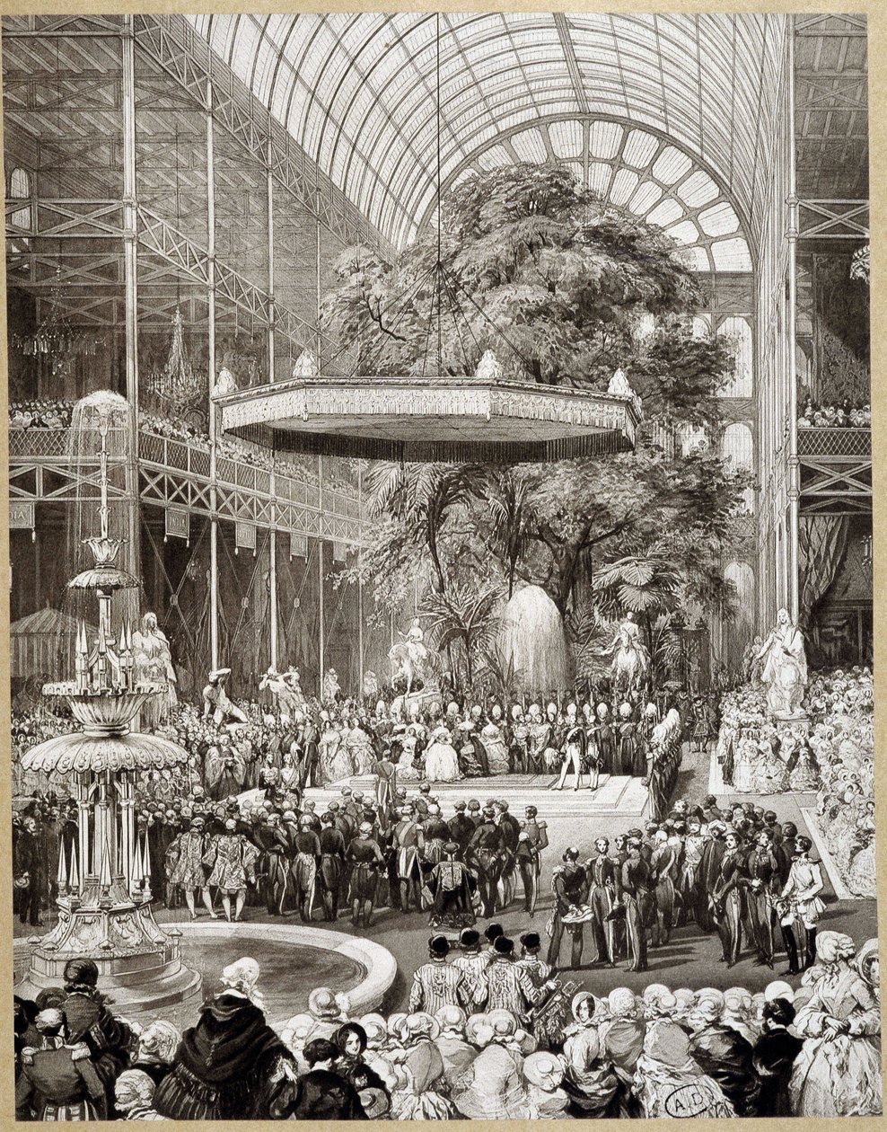 Zahájení světové výstavy 1851 v Londýně Lami. od Eugene Louis Lami